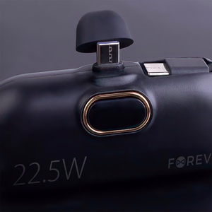 Forever mini portatīvais lādētājs MTB-100 22.5W 5000 mAh USB C melns
