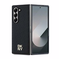 DKNY Viedtālruņa apvalks Samsung Galaxy Z Fold6 ar atkārtojošu Stack Logo dizainu – melns
