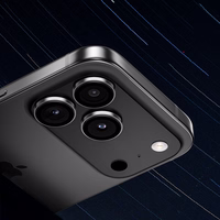 Benks Grūdinātais stikls DR Sapphire Objektīva aizsargstikls kamerai Iphone 17 Pro/17 Pro Max (3 gab.) melns