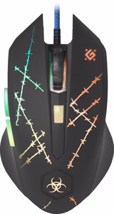 Defender Forced GM-020L vadu optiskā spēļu pele, USB Type-A, 3200 DPI