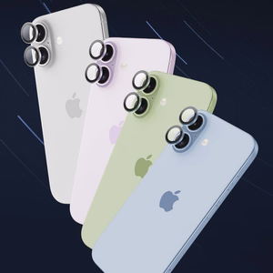 Benks Tempered glass DR Sapphire Lens Protector on camera for Iphone 17 (lens 2 pieces) silver