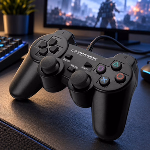 Esperanza EGG107K spēļu kontrolieris Gamepad PC, Playstation 3 analogais / digitālais USB 2.0 melns