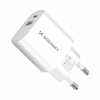 Wozinsky WGWCW USB-A USB-C 20W sienas lādētājs - balts