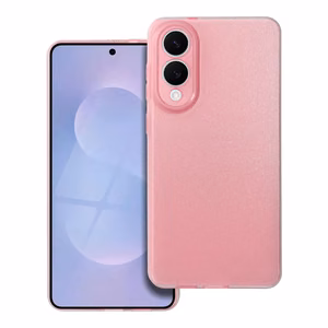 Caurspīdīgs viedtālruņa apvalks 2 mm BLINK Samsung S25 Edge rozā