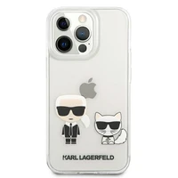 Karl Lagerfeld Karl & Choupette viedtālruņa apvalks iPhone 13 Pro Max 6.7" - caurspīdīgs