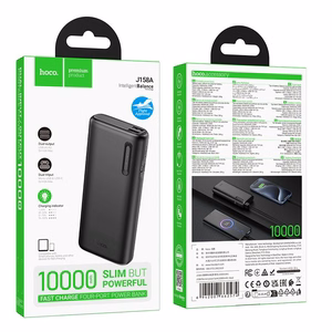 Powerbank Hoco 10000 mAh 2A J158A melns
