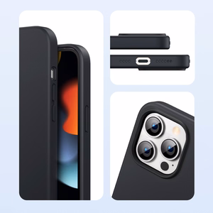 Ugreen aizsargājošs silikona maciņš iPhone 13 melns