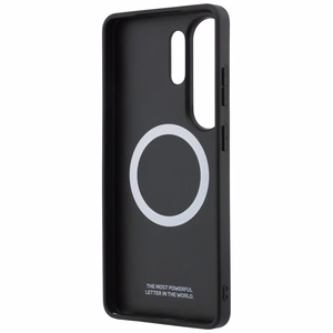 BMW Tricolor Metal Logo MagSafe maciņš priekš Samsung Galaxy S26 Ultra pelēks