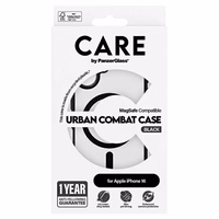 CARE by PanzerGlass Flagship Urban viedtālruņa apvalks iPhone 16 6.1" Magnētiskais 1357