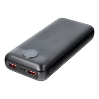Portatīvais lādētājs VEGER 20000 mAh PD QC3.0 2A 20W L20S (VP2039PD / W2039PD) melns