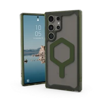UAG Plyo Pro Magnet viedtālruņa apvalks Samsung Galaxy S24 Ultra 5G ar magnētisko moduli - caurspīdīgs zaļš