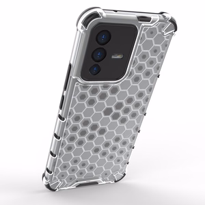 Honeycomb case бронированная крышка с гелевой рамкой для Vivo V23 5G прозрачный