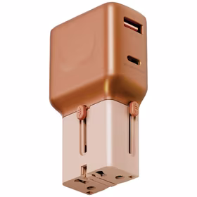 Tīkla lādētājs Energea TravelGo Adapter 35 USB-A/USB-C 35W oranžs