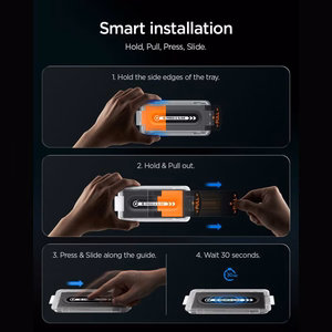 Spigen Glas.tR EZ Fit Pro HD AC rūdīts privātuma aizsargstikls modelim iPhone 18 Pro Max