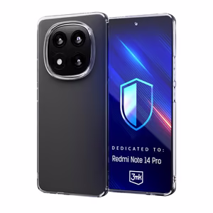 3mk caurspīdīgs viedtālruņa apvalks Xiaomi Redmi Note 14 Pro - caurspīdīgs