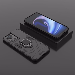 Ring Armor bruņots hibrīda apvalks ar magnētisko turētāju OnePlus Ace Melns