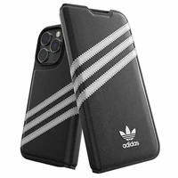 Adidas OR Viedtālruņa apvalks Booklet PU iPhone 14 Pro melns/balts 50196