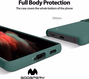 Korpuss Mercury Silikona korpuss Samsung S931 S25 tumši zaļš