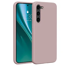 Etteri silikona viedtālruņa apvalks Samsung Galaxy S23 Plus gaiši rozā