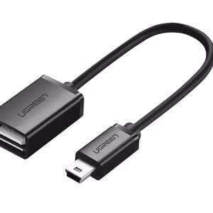 Adapteris UGREEN (US249) from MiniUSB to USB (OTG) melns