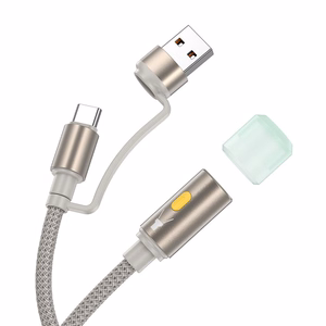 Cable USB A / USB C to LED light Hoco 0,3 m UA38C gold