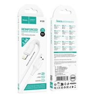 Kabelis (m) USB-C uz Lightning Hoco PD 27W 1 m X120 - balts