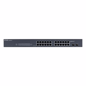 Zyxel GS-1900-24 v2 pārvaldāms L2 Gigabit Ethernet tīkla komutators (10/100/1000), 1U, melns