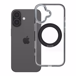 Case for iPhone 17 Frame Circle Stand compatible with MagSafe black
