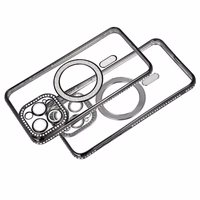 Bling Magnētiskais viedtālruņa apvalks Samsung Galaxy S25 Ultra melns