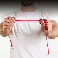 SBS TECABLEMICROC15R USB-A - USB-C kabelis 1.5 m - sarkans