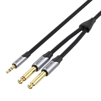 Audio kabelis mini ligzda 3.5mm uz 2x ligzda 6.35mm spraudnis Vention BARHL 10m