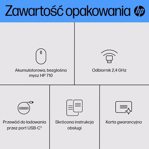 HP 710 uzlādējama klusa pele