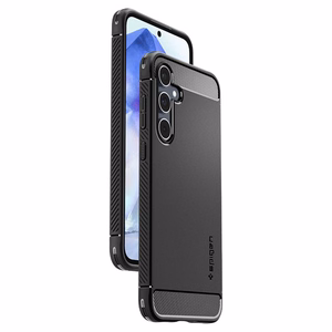 Spigen Rugged Armor vāciņš ierīcei Samsung Galaxy A55 5G, matēti melns