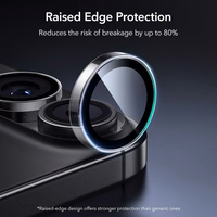 ESR Armorite kameras vāciņš iPhone 16 / 16 Plus / 17 - caurspīdīgs