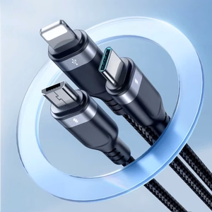 USB kabelis Joyroom 3in1 / S-1T3018A18 melns 120cm