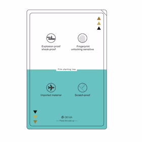 Devia Komplekts folija pret sadursmēm, matēta griešanas mašīnai 50 gab viedtālruņu LCD displejiem