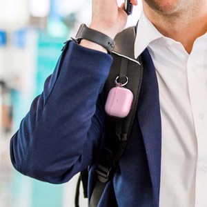 Speck Presidio Clear vāciņš Apple AirPods 3, ar Microban pretmikrobu aizsardzību, “Icy Pink” krāsā