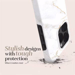 MIO White Marble Magsafe Maciņš iPhone 16 Plus
