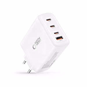 Tech-Protect NC120W-GAN 4 portu 120 W sienas lādētājs - balts