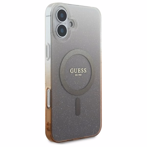 Guess IML Mirdzošs gradients Magnētiskais viedtālruņa apvalks iPhone 16 Plus - brūns