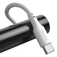 Baseus kabelis Simple Wisdom USB - USB-C 1,5 m 5A balts 2 gab.