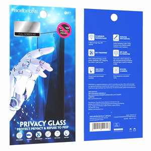 Borofone BF7 Diamond Armor Anti-spy rūdīts stikls iPhone 12 Pro Max (10 gab. komplekts)