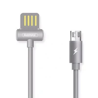 REMAX kabelis Waist Drum RC-082m - USB uz Micro USB - pelēks