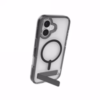 ZAGG Santa Cruz Snap KS MagSafe Maciņš with Stand iPhone 17 - Clear and Melns