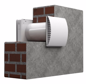 Curved Rain Shield priekš Single Room Energy Recovery Ventilator, Plastic
