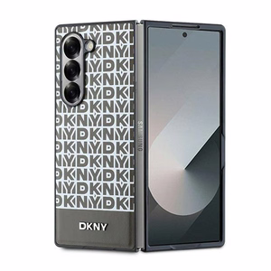 DKNY Atkārtota raksta apakšējās svītras apvalks Samsung Galaxy Z Fold 6 - brūns