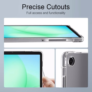 Tech-Protect FlexAir apvalks Samsung Galaxy Tab A9 / A11 - caurspīdīgs