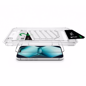 AmazingThing Titan +Care pilna pārklājuma rūdīts stikls iPhone 18 Pro Max ar uzstādīšanas rāmi