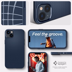 Spigen Liquid Air apvalks iPhone 14 Plus – zils