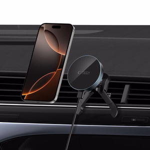 Tech-Protect mm15W-V5 magnētiskais MagSafe auto ventilācijas turētājs melns